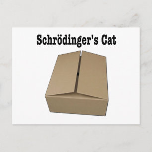 Schrodinger's Cat Box Postcard