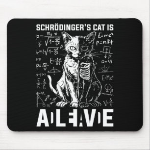 Schrodinger's Cat Dead And Alive Physics  Mouse Pad