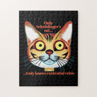 Schrodinger's cat existential crisis jigsaw puzzle