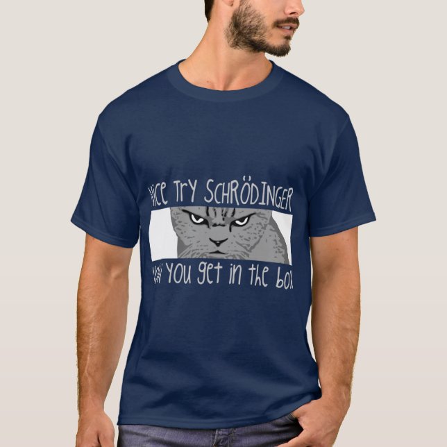 Schrodingers Cat family retro T-Shirt (Front)