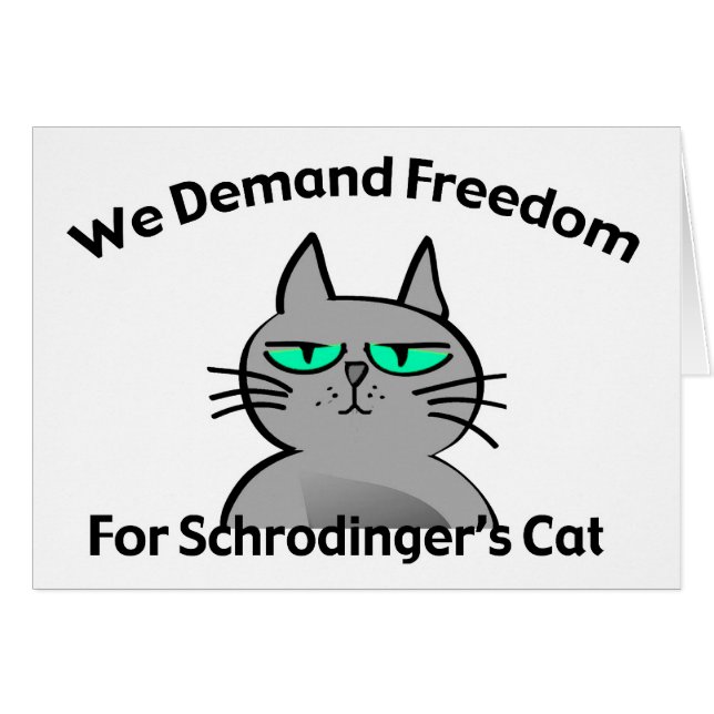 Schrodinger's Cat Funny Geek Humour (Front Horizontal)