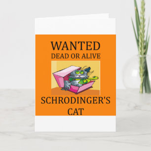 schrodinger's cat joke card