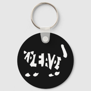 Schrödinger's cat keychain