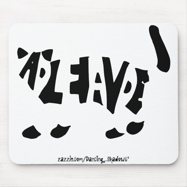 Schrödinger's cat mouse pad (Front)