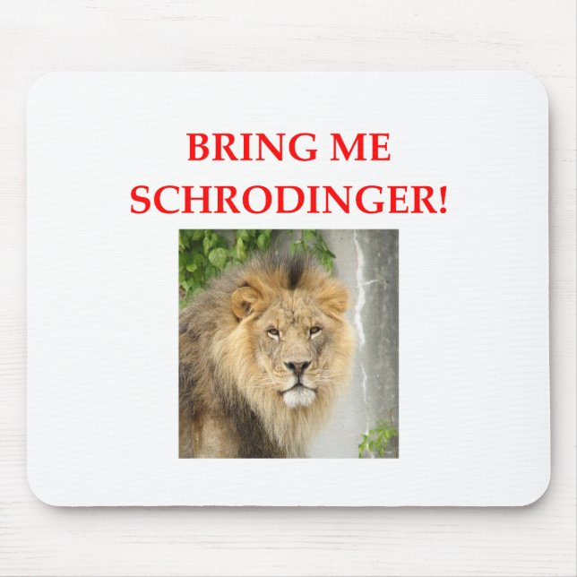 schrodinger's cat mouse pad (Front)