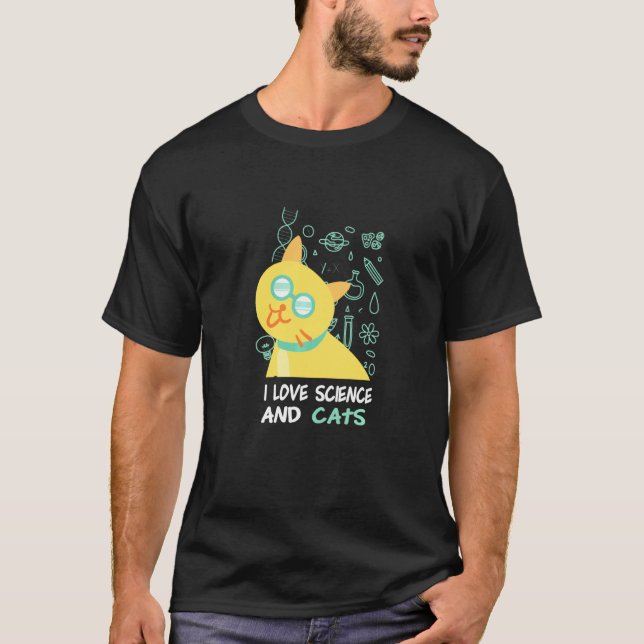 Schrödingers Cat Nerd Physics Scientist T-Shirt (Front)