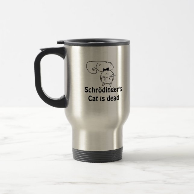 Schrödinger's Cat Travel Mug (Left)