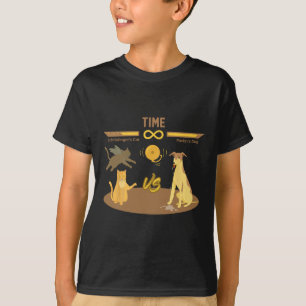 Schrodinger's Cat Vs. Pavlov's Dog Funny Video Gam T-Shirt