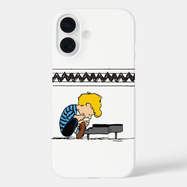 Schroeder Charlie Brown Music Case-Mate iPhone Case (Back)
