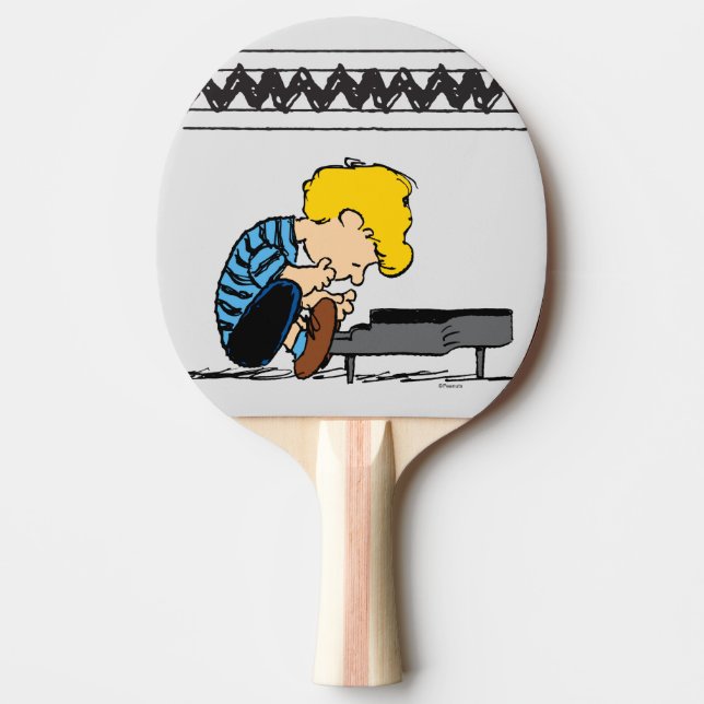 Schroeder Charlie Brown Music Ping Pong Paddle (Front)