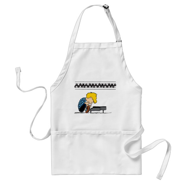 Schroeder Charlie Brown Music Standard Apron (Front)
