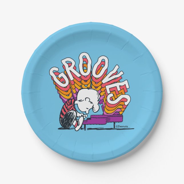 Schroeder - Grooves Paper Plate (Front)
