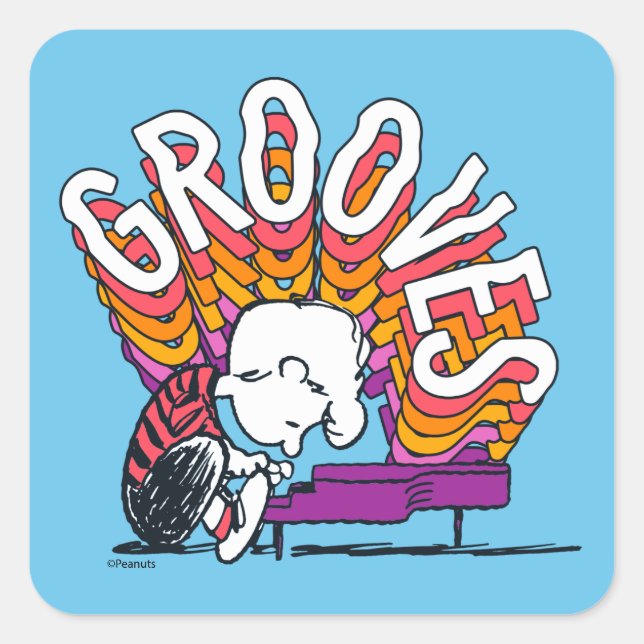Schroeder - Grooves Square Sticker (Front)