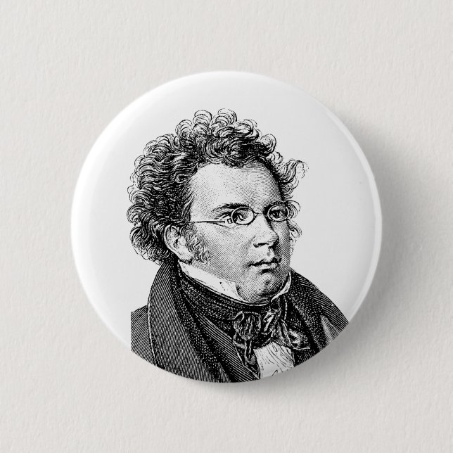 Schubert 2 Inch Round Button (Front)