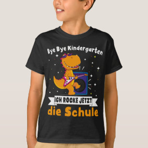 Schulkind Erste Klasse Schulanfang Dino T-Shirt