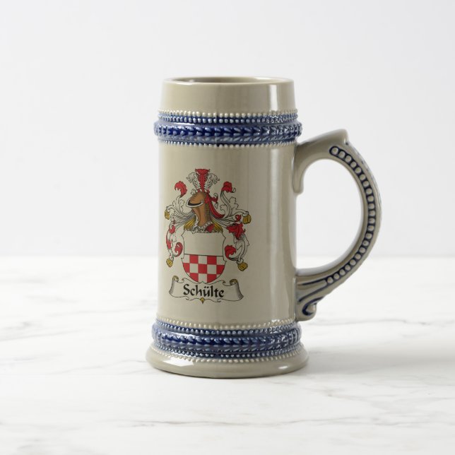 Schulte Family Crest Beer Stein (Right)