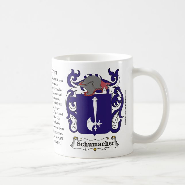 Schumacher Family Coat of Arms Mug (Right)