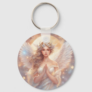 Schutzengel, wasserfarben pastell Gemälde Keychain