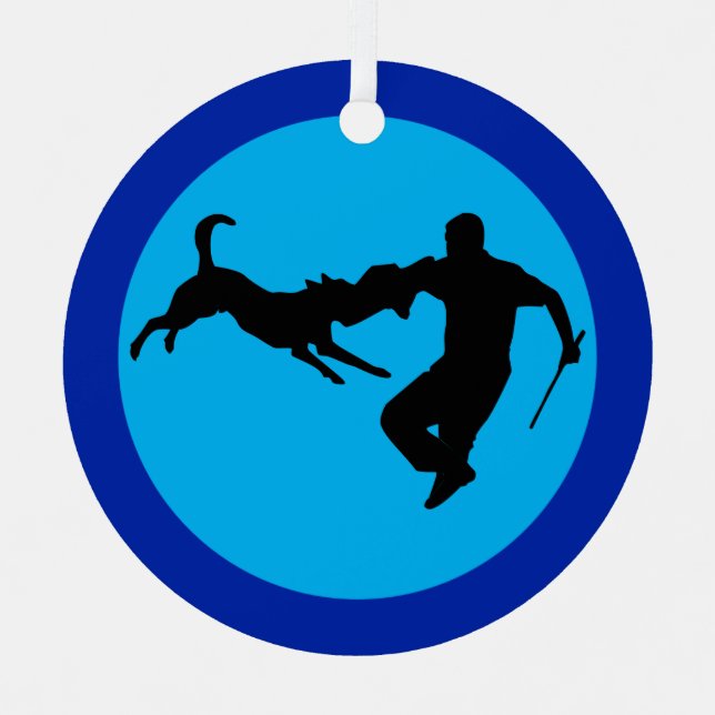 Schutzhund v5 metal ornament (Front)