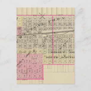 Schuyler and Leigh, Nebraska Postcard