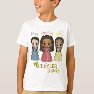 Schuyler Sisters - Kawaii Art by Mary Layton T-Shirt