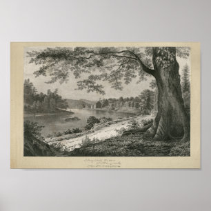 Schuylkill River Manayunk Philadelphia PA Print