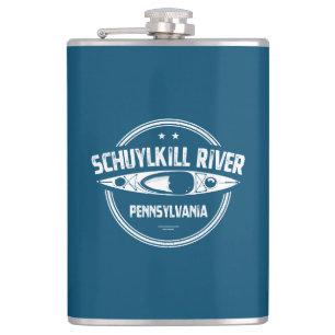 Schuylkill River, Pennsylvania Hip Flask