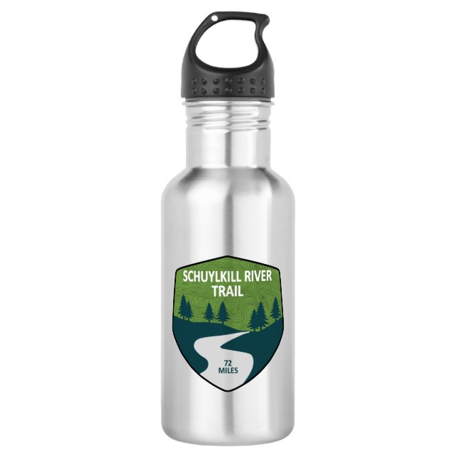 Schuylkill River Trail 532 Ml Water Bottle (Front)