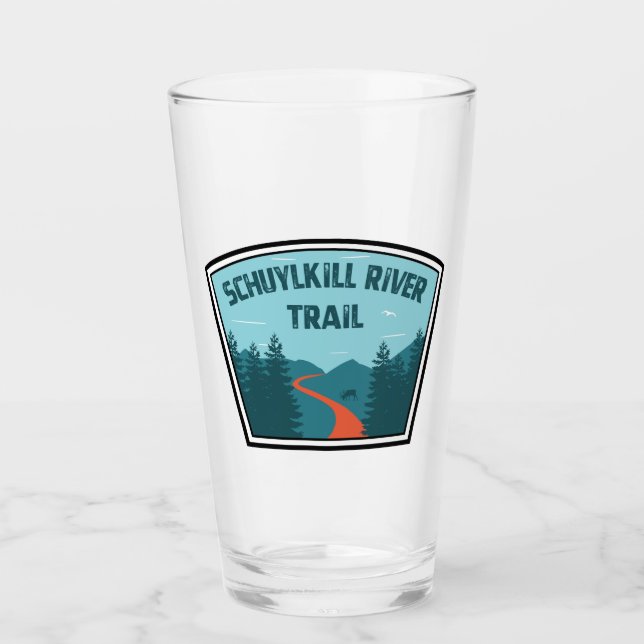 Schuylkill River Trail Glass (Front)