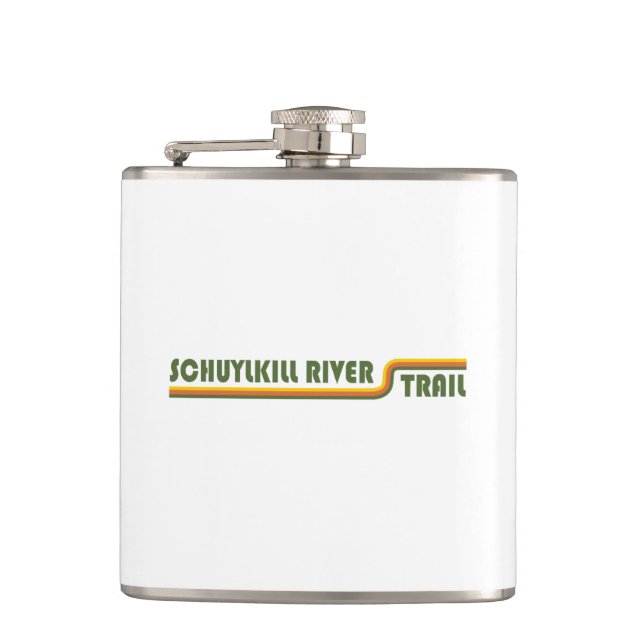 Schuylkill River Trail Hip Flask (Front)