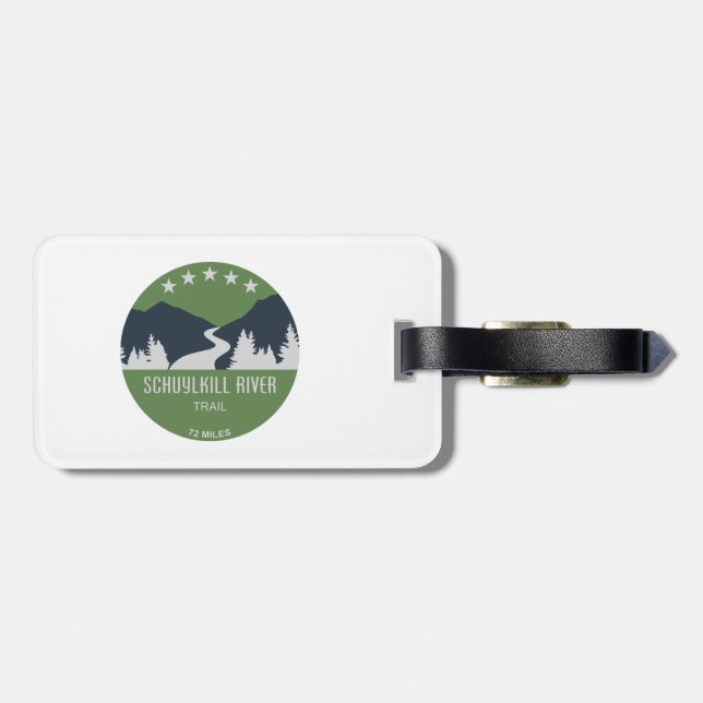 Schuylkill River Trail Luggage Tag (Back Horizontal)