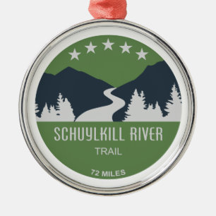 Schuylkill River Trail Metal Ornament