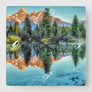 Schwabacher's Landing and Beaver Pond Square Wall Clock