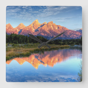 Schwabacher's Landing Square Wall Clock