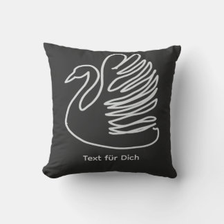 schwan throw pillow