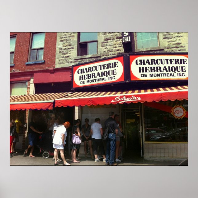 Schwartz's Deli, Montreal, Quebec Poster (Front)