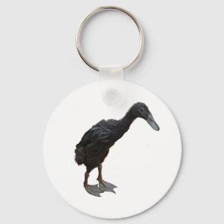 schwarze Laufente Keychain