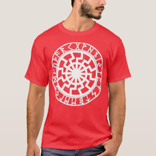 Schwarze Sonne Black Sun Blacksun Runes Futhark Od T-Shirt