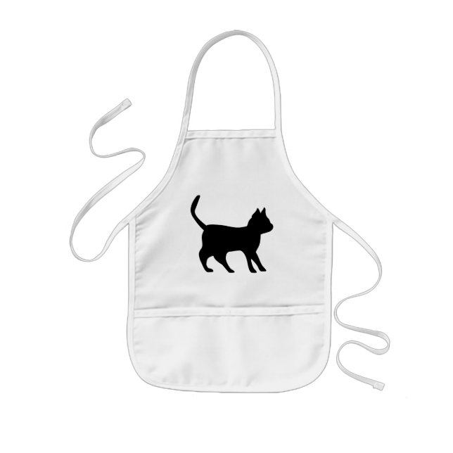 Schwarzer Kater Kids Apron (Front)