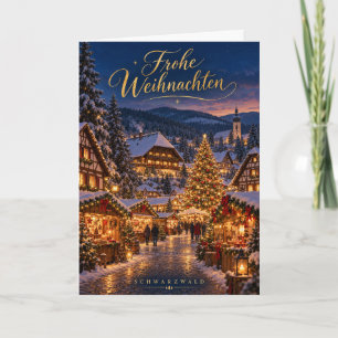 Schwarzwald Weihnachtsmarkt Frohe Weihnachten Holiday Card