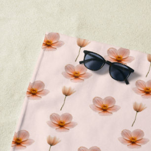 Schwebende Blumenmelodie Beach Towel