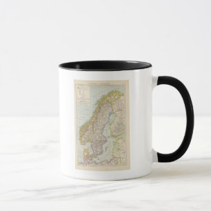 Schweden, Norwegen - Sweden and Norway Map Mug
