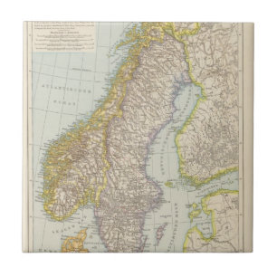 Schweden, Norwegen - Sweden and Norway Map Tile