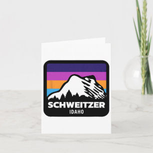 Schweitzer Mountain Idaho Skiing Snowboarding Fami Card