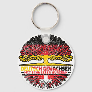 Schweiz Schweizer Deutsch Deutschland Baum Wurzel Keychain
