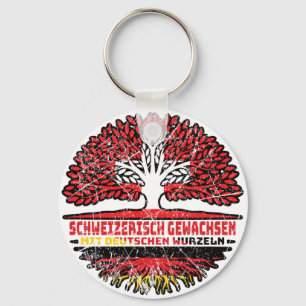 Schweiz Schweizer Deutsch Deutschland Baum Wurzel Keychain