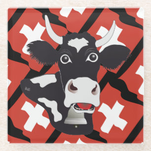 Schweiz Suisse Svizzera Svizra Switzerland  Glass Coaster