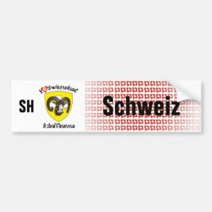 Schweiz Svizzera Suisse Schaffhausen Autoaufkleber Bumper Sticker
