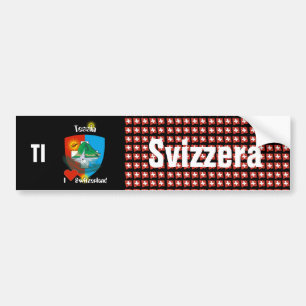 Schweiz Svizzera Suisse Tessin Autoaufkleber Bumper Sticker