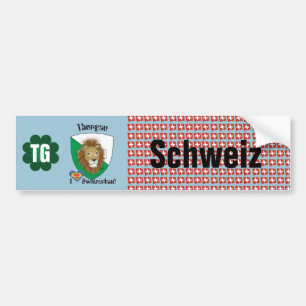 Schweiz Svizzera Suisse Thurgau Autoaufkleber Bumper Sticker